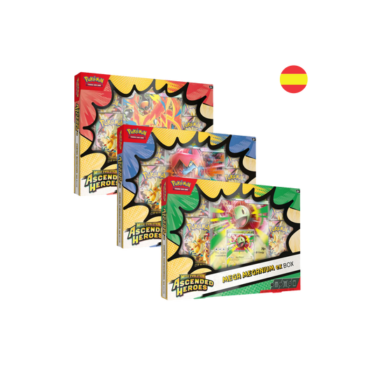Pokémon - Lote de 3 Coleccion Premium Mega EX Box Heroes Ascendentes